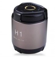H1 MINI WIRELESS BLUETOOTH HANDS-FREE METAL STEEL SMART SPEAKER WITH NFC AUX AUDIO INPUT F