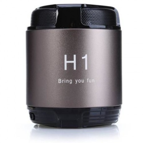 H1 MINI WIRELESS BLUETOOTH HANDS-FREE METAL STEEL SMART SPEAKER WITH NFC AUX AUDIO INPUT F