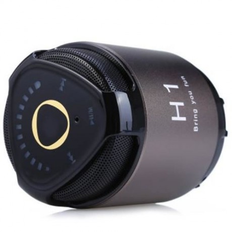 H1 MINI WIRELESS BLUETOOTH HANDS-FREE METAL STEEL SMART SPEAKER WITH NFC AUX AUDIO INPUT F