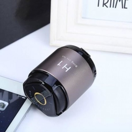 H1 MINI WIRELESS BLUETOOTH HANDS-FREE METAL STEEL SMART SPEAKER WITH NFC AUX AUDIO INPUT F