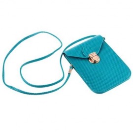 TRENDY PLAID SOLID LATCH DESIGN MINI BAGS FOR LADIES (GREEN)