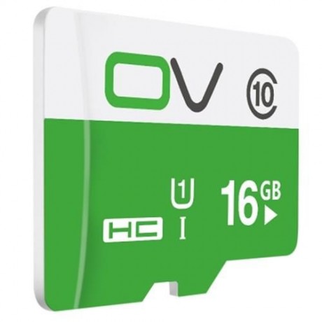 OV 16G MICRO SDHC MEMORY CARD CLASS 10 UHS-1 SHOCK-POOF FOR PHONE / TABLET / CAR DVR (GREE