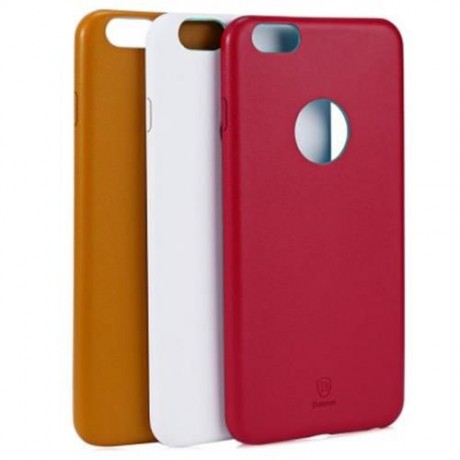 BASEUS ULTRATHIN SLIM LEATHER PROTECTIVE CASE FOR IPHONE 6 PLUS / 6S PLUS (RED)