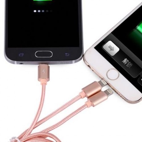 BASEUS PORTMAN SERIES 1.2M CHARGER CORD 8 PIN USB DATA CABLE (ROSE GOLD)