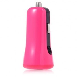 BASEUS 2 PORTS 2.1A   1A DUAL USB CAR CHARGER (ROSE)