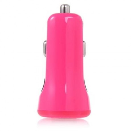 BASEUS 2 PORTS 2.1A   1A DUAL USB CAR CHARGER (ROSE)