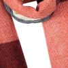 TRENDY WOOL WARM PLAID THICKENING WOMEN SHAWL (CADETBLUE)