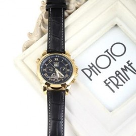 JARAGAR H057M TOURBILLON AUTOMATIC MECHANICAL WATCH FOR MEN LEATHER BAND DATE WEEK MONTH (