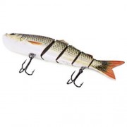 5 JOINTED SECTIONS MULTI-JOINTED FISHING LURE HARD PLASTIC BAIT WITH TREBLE HOOKS (#2)