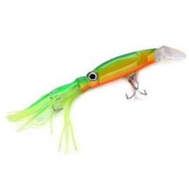 6PCS 14CM TROLLING MINNOW FISHING LURE BIONIC SQUID BAIT 40G (COLORMIX)