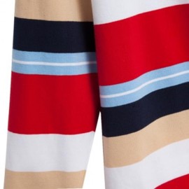CASUAL ROUND NECK LONG SLEEVE STRIPE PATTERN BOYS T-SHIRT (RED)