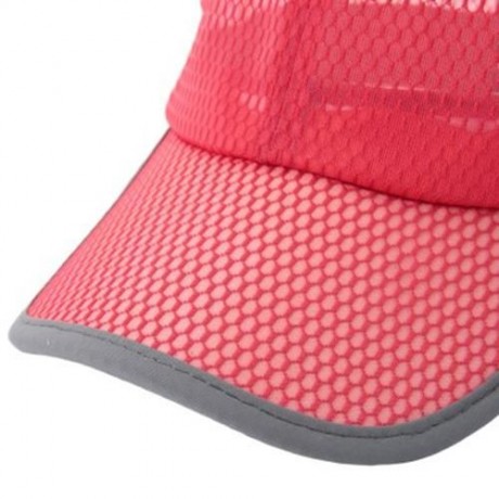SUMMER COOL UNISEX BREATHABLE MESH NET CAP FOR OUTDOOR ACTIVITIES (WATERMELON RED)