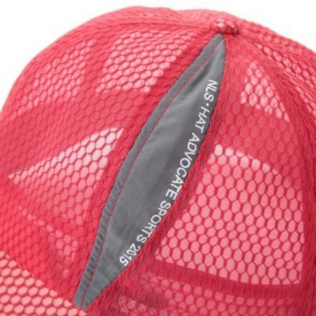 SUMMER COOL UNISEX BREATHABLE MESH NET CAP FOR OUTDOOR ACTIVITIES (WATERMELON RED)