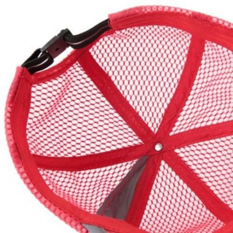 SUMMER COOL UNISEX BREATHABLE MESH NET CAP FOR OUTDOOR ACTIVITIES (WATERMELON RED)