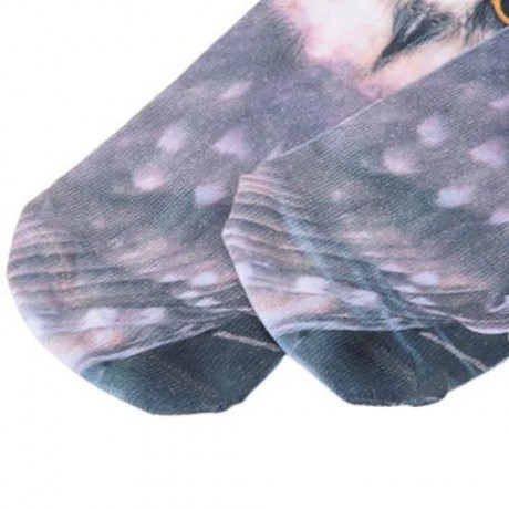 3D PRINTED BOAT SOCKS ANIMAL CARTOON PATTERNS FOR MEN WOMEN (#3)