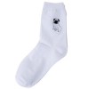 CASUAL DOG CARTOON EMBROIDERY PATTERNS MEN WOMEN COUPLES SOFT SOCKS (#6)