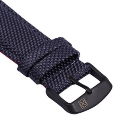 NAVIFORCE 9066 MALE QUARTZ WATCH NYLON BAND DATE DAY 30M WATER RESISTANCE (RED WITH BLACK)