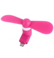 FASHIONABLE 8 PIN INTERFACE CARRY-ON AIR FAN (DEEP PINK)