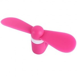 FASHIONABLE 8 PIN INTERFACE CARRY-ON AIR FAN (DEEP PINK)