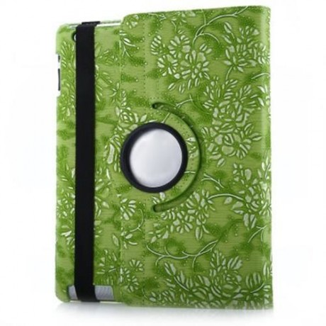 ULTRA SLIM WAKE SLEEP 360 ROTATION MAGNETIC PU LEATHER SMART COVER CASE FOR IPAD 2 3 4 (GR