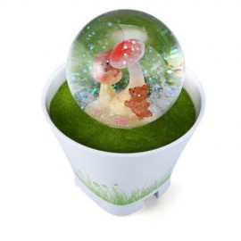 NAUGHTY BEAR STYLE COLORFUL GRADIENT POTTED LAMP VOICE SENSING INDUCTION NIGHT LIGHT (NAUG