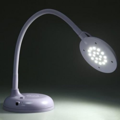 GIRLWILL BOWKNOT MIRROR TABLE LAMP ADJUSTABLE RECHARGEABLE EYE PROTECTION LED LIGHT (PURPL