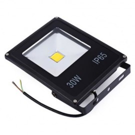 AC 85-265V 30W OUTDOOR LED FLOOD LAMP BLACK CASE BRIGHT SLIM SPOTLIGHT (WARM WHITE LIGHT)