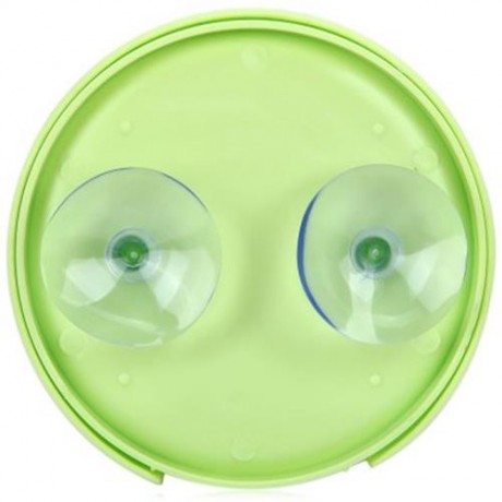 MULTIFUNCTIONAL TOOTHBRUSH HOLDER WITH DOUBLE SUCKERS (GREEN)