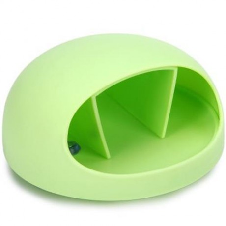 MULTIFUNCTIONAL TOOTHBRUSH HOLDER WITH DOUBLE SUCKERS (GREEN)