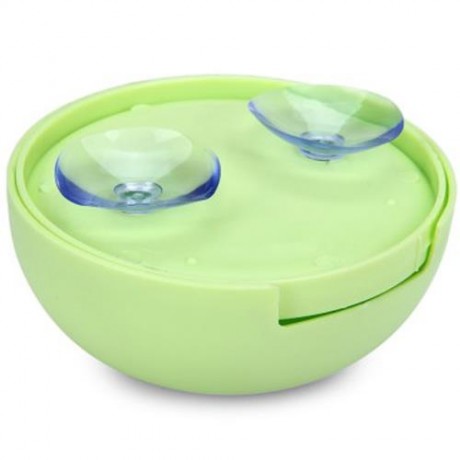 MULTIFUNCTIONAL TOOTHBRUSH HOLDER WITH DOUBLE SUCKERS (GREEN)