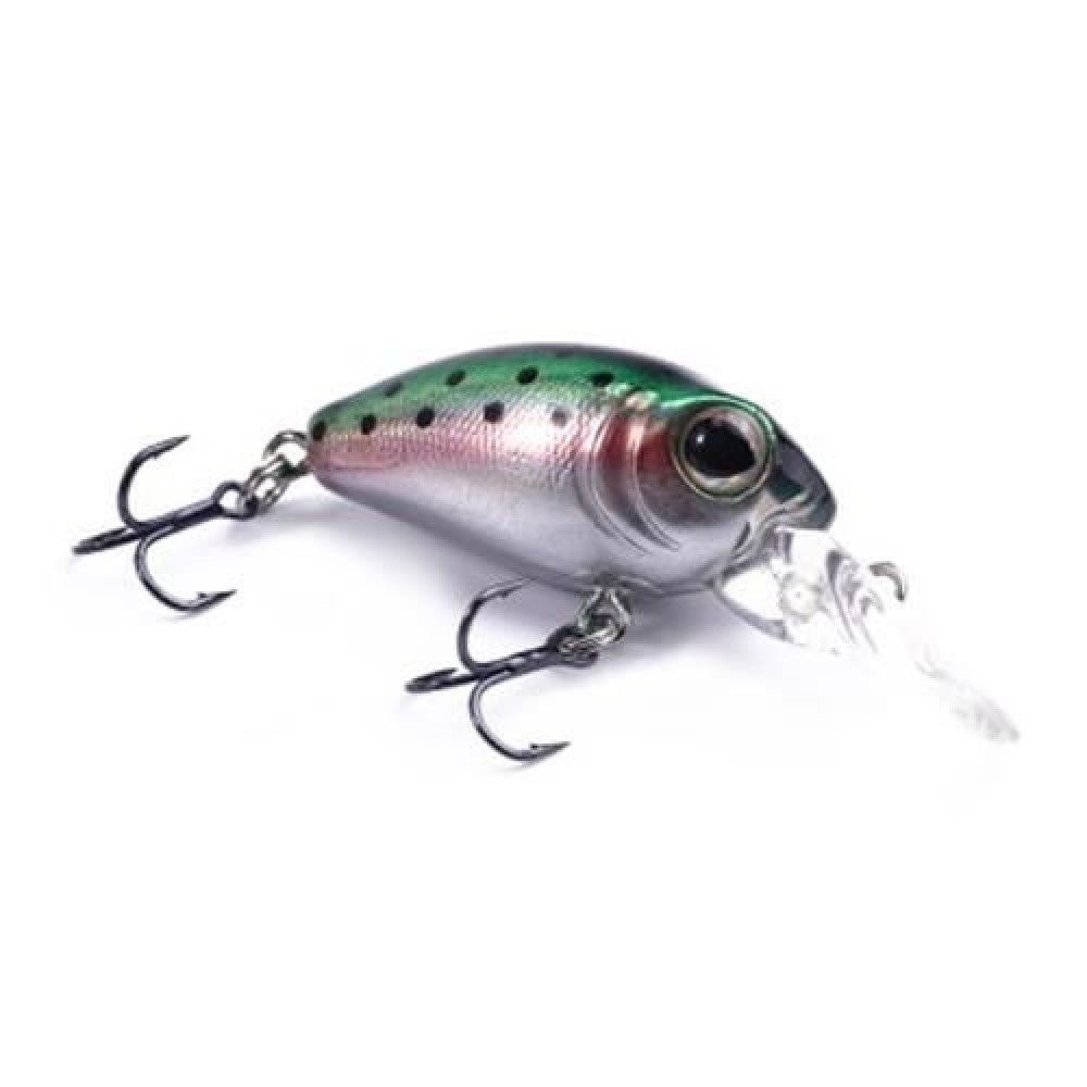 DW40 32MM TRULINOYA BARE KING MINI FISHING LURE HARD BAIT WITH HOOK FISHING GEAR (GREEN) DW40 32MM TRULINOYA BARE KING MINI FISHING LURE HARD BAIT WITH HOOK FISHING GEAR (GREEN)