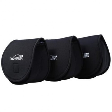 TRULINOYA SPINNING WHEEL BAG FISHING REEL PROTECTIVE COVER (BLACK)