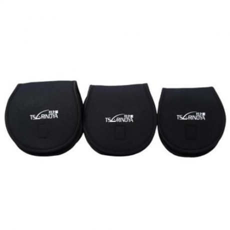 TRULINOYA SPINNING WHEEL BAG FISHING REEL PROTECTIVE COVER (BLACK)