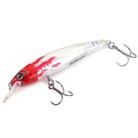 TRULINOYA DW11 FISHING LURE BAIT PLASTIC HARD DIVING MINNOW (RED WITH WHITE)