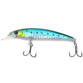 TRULINOYA DW11 FISHING LURE BAIT PLASTIC HARD DIVING MINNOW (BLUE AND WHITE)