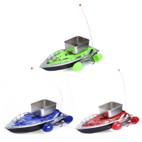MINI RC WIRELESS 200M FISHING LURE BAIT BOAT FOR FINDING FISH (RED)