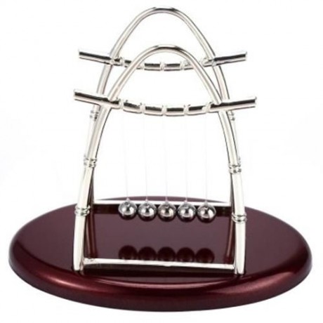 H51S NEWTON CRADLE BALANCE BALLS DESKTOP PLAYING TOY SCIENCE PENDULUM (AS THE PICTURE)