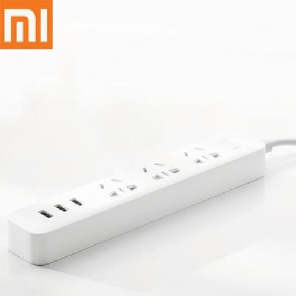ORIGINAL XIAOMI SMART ADAPTATION 3 USB 1A / 2A POWER STRIP WITH 3 STANDARD SOCKETS (100 - 