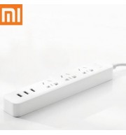 ORIGINAL XIAOMI 3 USB CHARGING PORTS MINI POWER STRIP WITH 3 SOCKETS STANDARD PLUG (WHITE)