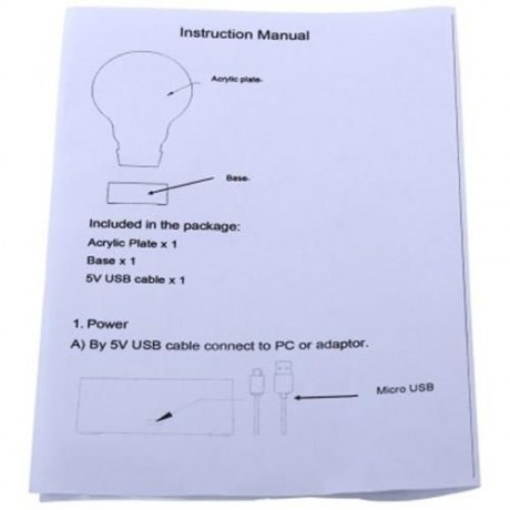 USB 3D OPTICAL ILLUSION MILLENNIUM IMPERIAL WALKER AT-AT LAMP MOOD LIGHT (TRANSPARENT)
