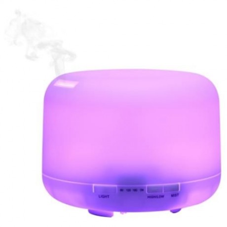 7 COLOR CHANGING LIGHT 500ML DIFFUSER FOR HOME OFFICE (WHITE)