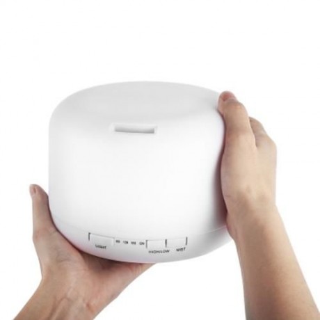 7 COLOR CHANGING LIGHT 500ML DIFFUSER FOR HOME OFFICE (WHITE)