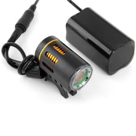 DARK KNIGHT K2F 2 X CREE XML-T6 LED BIKE HEADLIGHT BICYCLE LIGHT - 2400LM 7000K (GOLDEN)