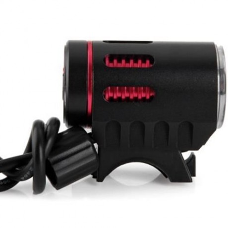 DARK KNIGHT K2F 2 X CREE XML-T6 LED BIKE HEADLIGHT BICYCLE LIGHT - 2400LM 7000K (RED)