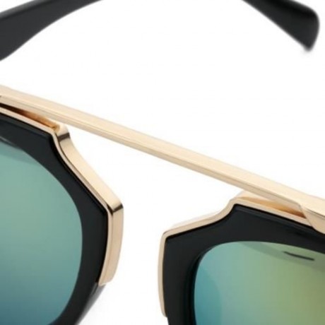 FASHION VINTAGE  ANTI-UV OUTDOOR SUNGLASSES WITH METAL FRAME (#4)