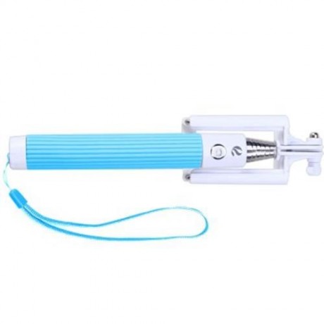 BLUETOOTH V3.0 REMOTE CONTROL SELF TIMER CAMERA MONOPOD WITH CLIP STAND (BLUE)