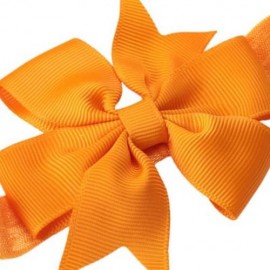 TRENDY PURE COLOR BOWKNOT STRETCHY BABIES HAIRBAND (JACINTH)