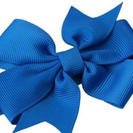 TRENDY PURE COLOR BOWKNOT STRETCHY BABIES HAIRBAND (SAPPHIRE BLUE)