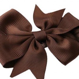 TRENDY PURE COLOR BOWKNOT STRETCHY BABIES HAIRBAND (COFFEE)