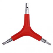 CYCLE TRIDENT Y-TYPE INSIDER HEXAGON SPANNER REPAIR TOOL (RED)